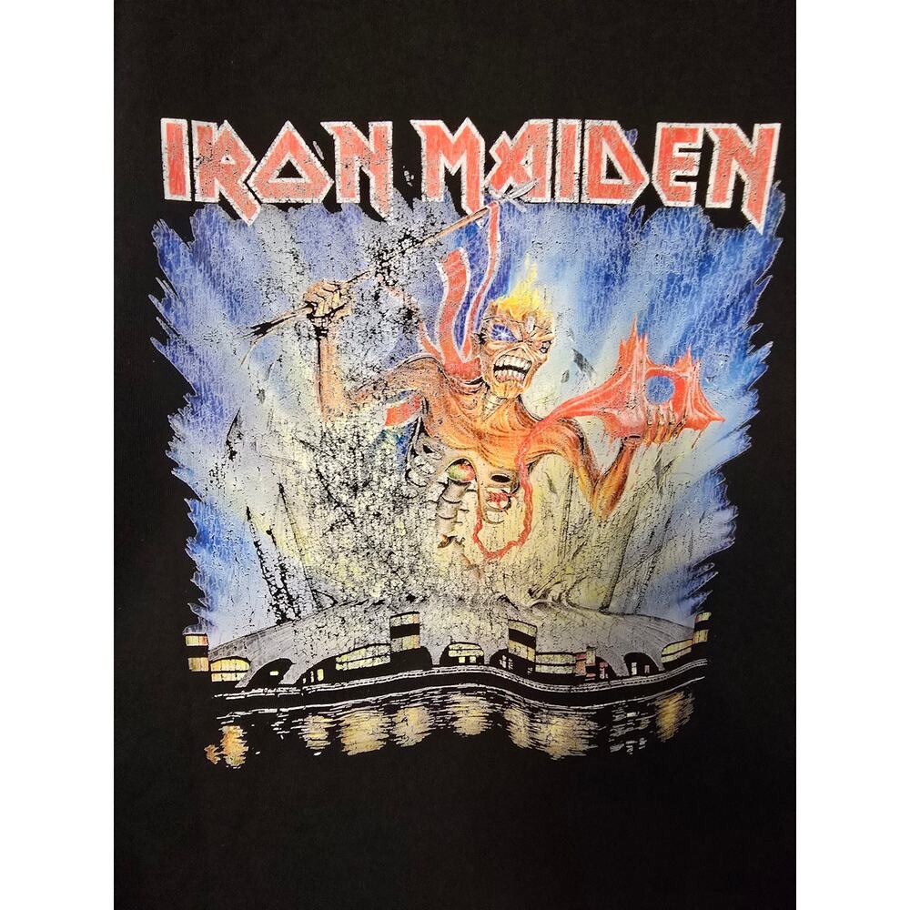 Iron Maiden Armored Eddie Mens XXL Black Band T-Shirt Heavy Metal Rock NWOT NEW